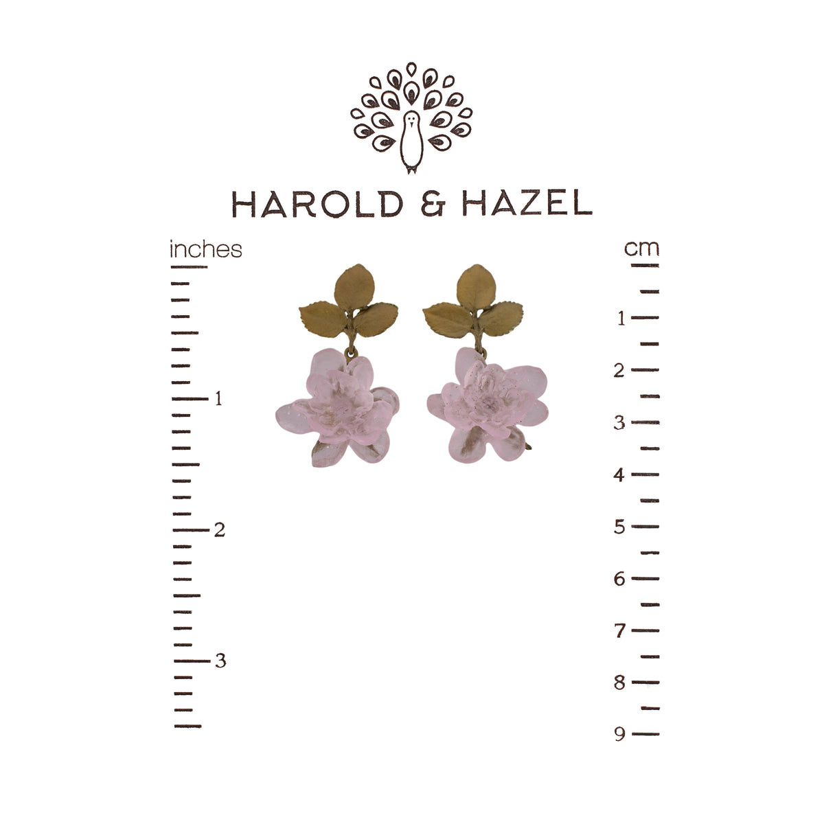 Blushing Rose Post Drop Earrings (Final Sale)