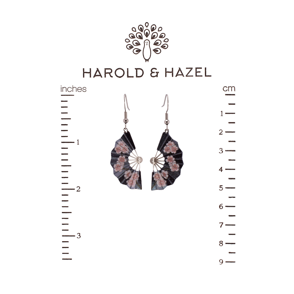 Hiroshige Blossom Fan Earrings