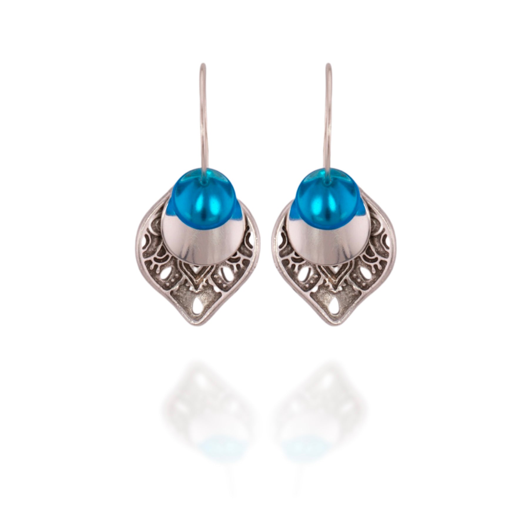 Bead Stackers Interchangeable Earrings (Engraved Pewter)