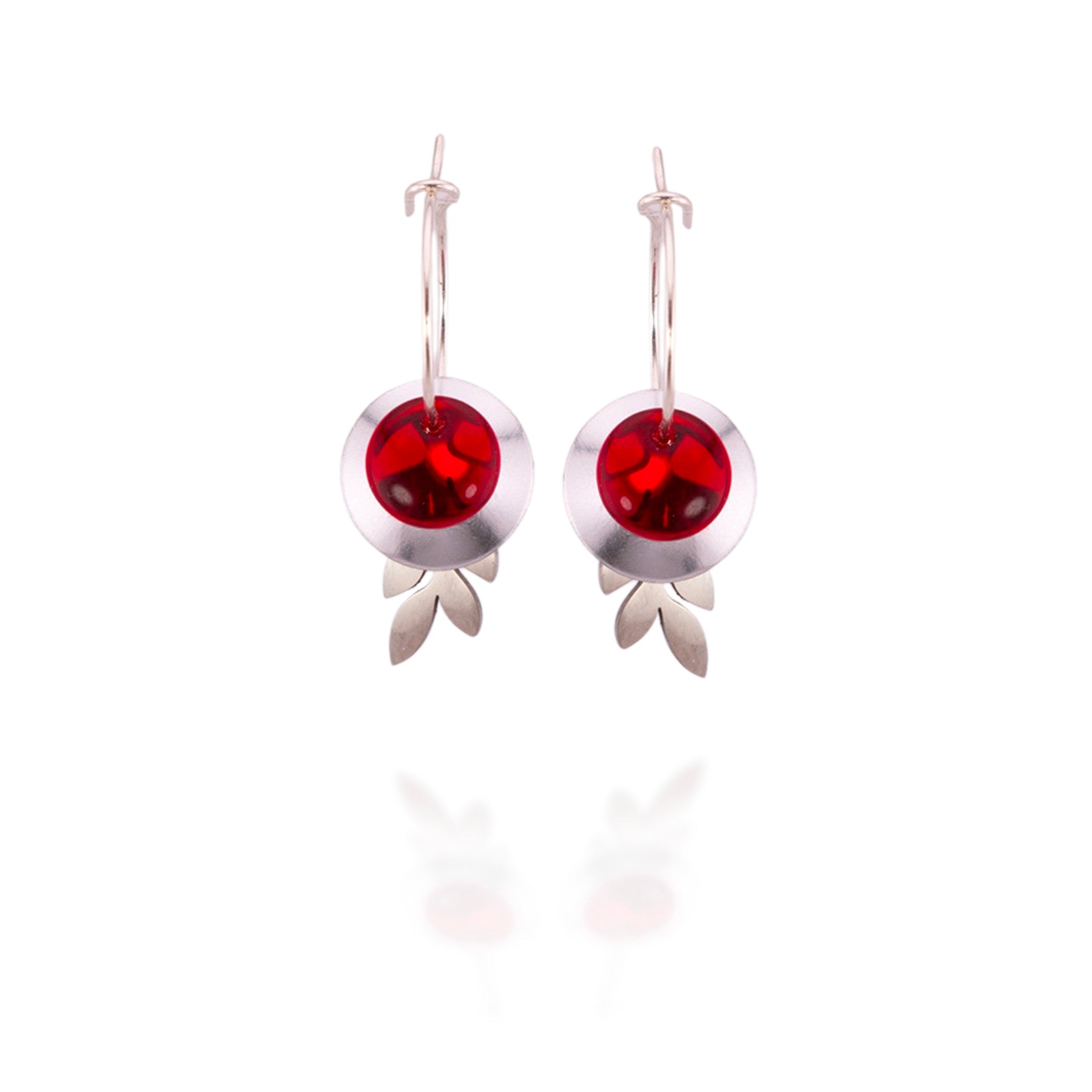 Bead Stackers Interchangeable Earrings (Leaf)