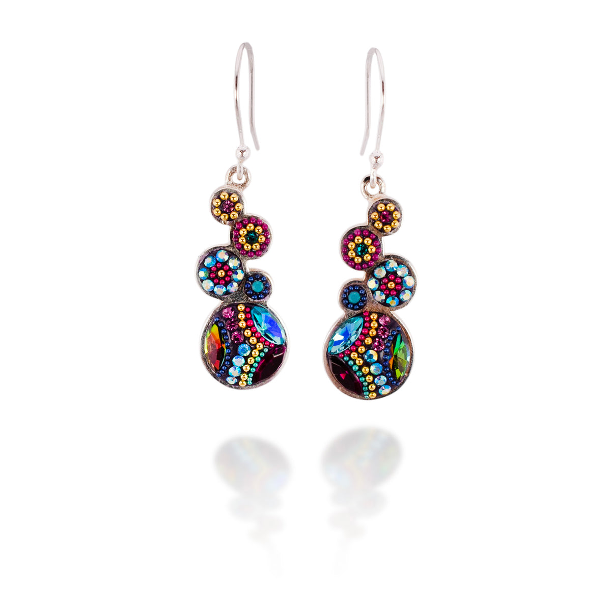 Bold Stacked Circles Earrings (Litmus)