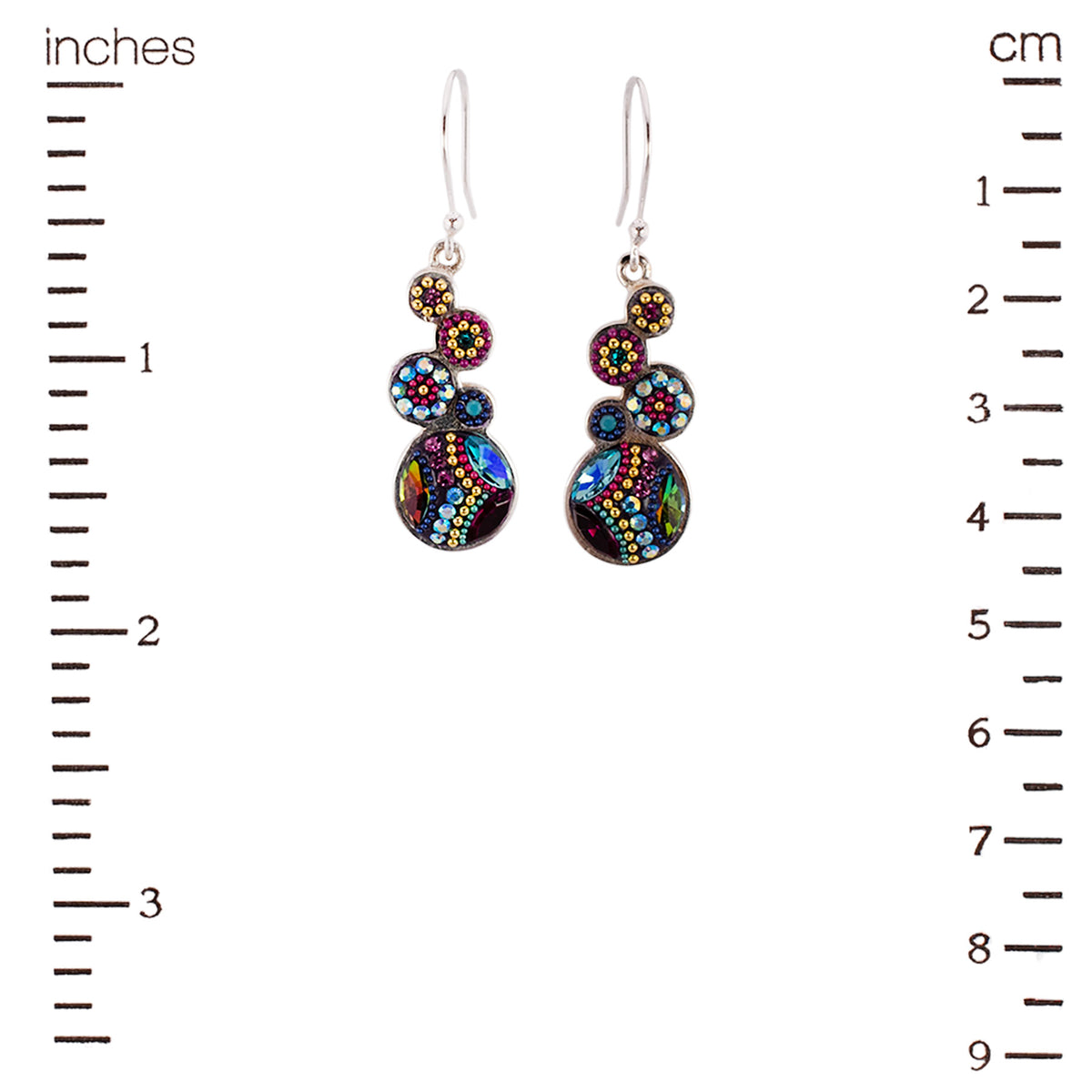 Bold Stacked Circles Earrings (Litmus)