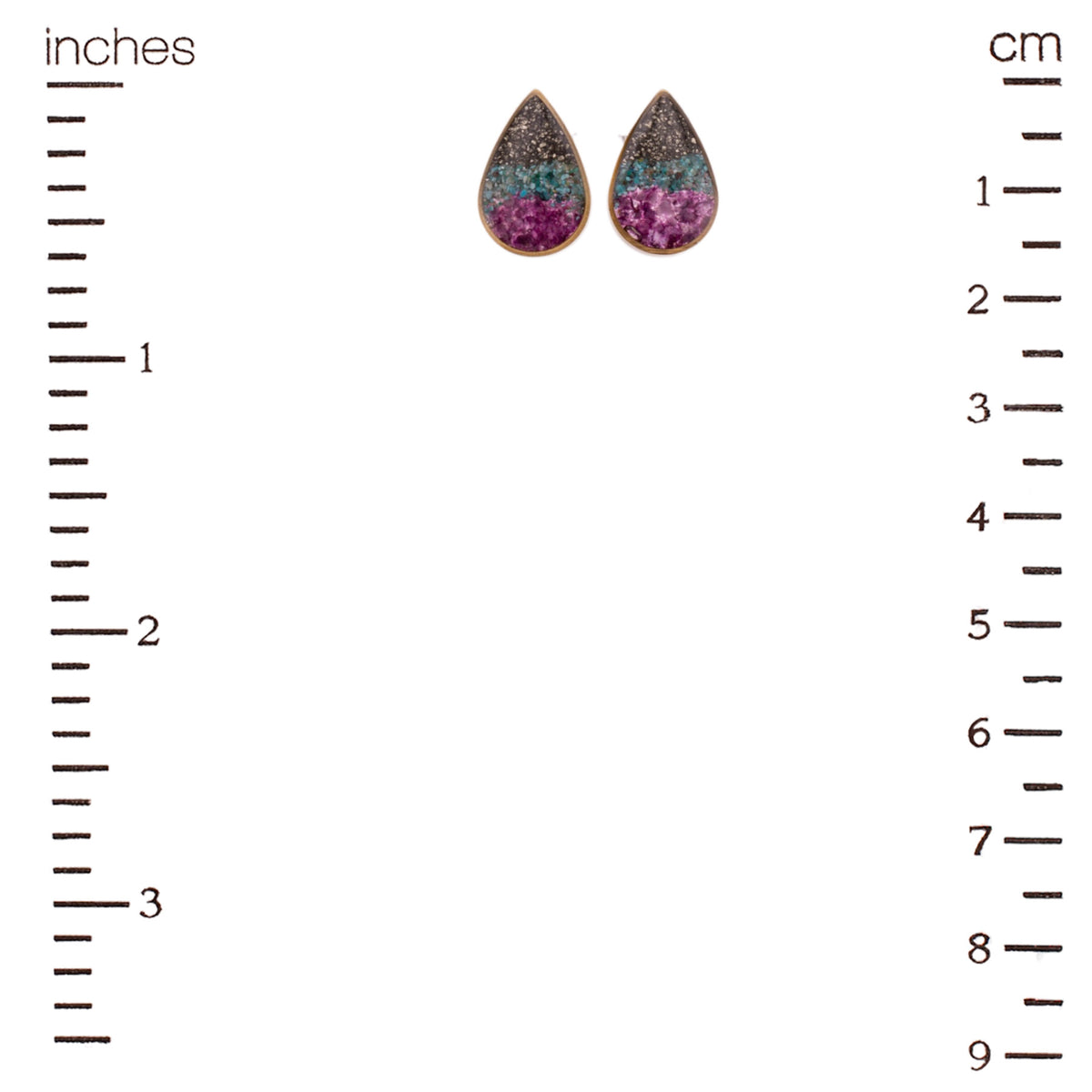 Colorfall Post Earrings (Lepidolite)