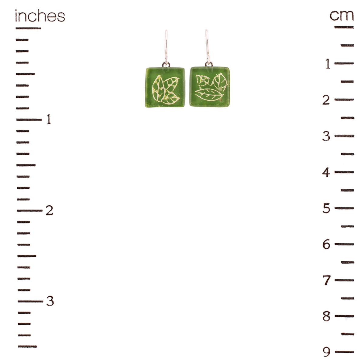 Pinnate Square Earrings