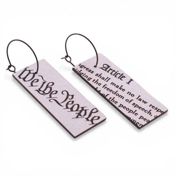First Amendment 'We the People' Free Speech Earrings ♻️