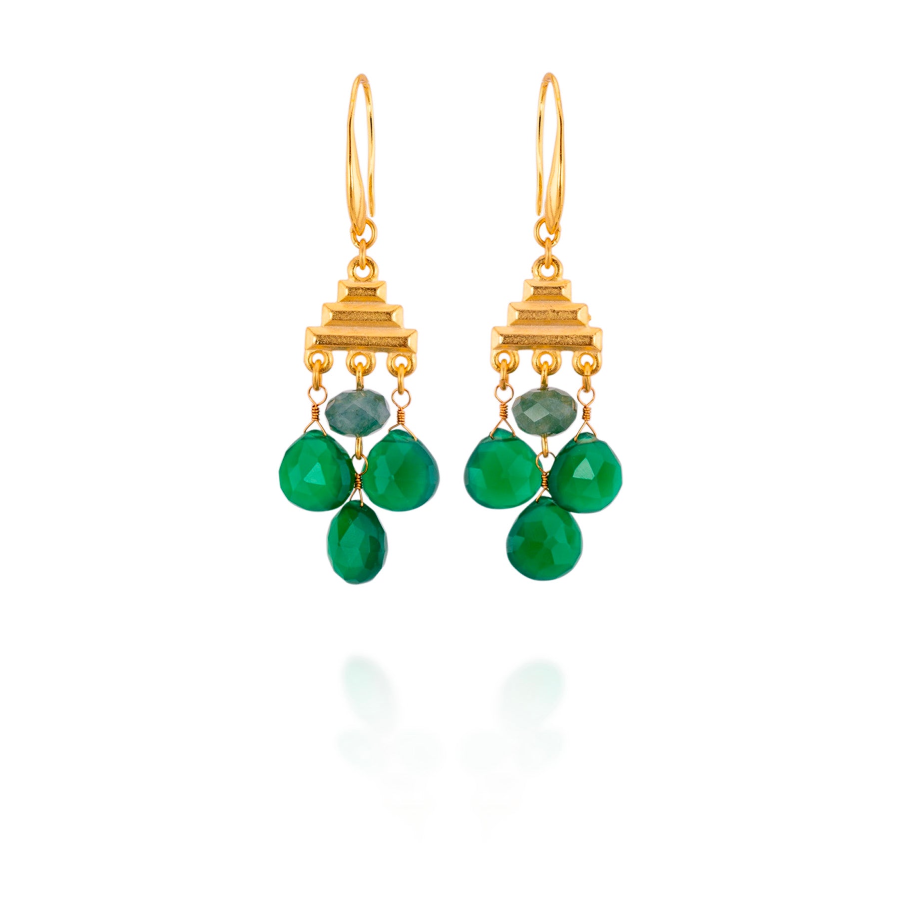 Jade Pagoda Earrings