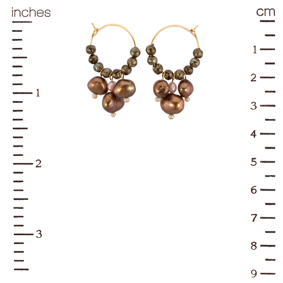 Sediment & Gold Earrings