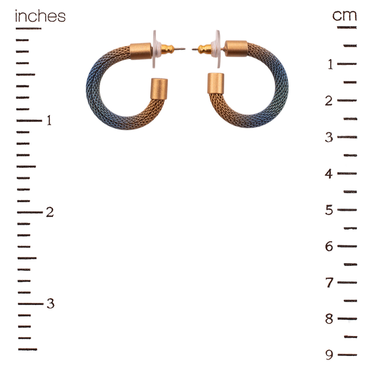 Blue Meridian Hoop Earrings