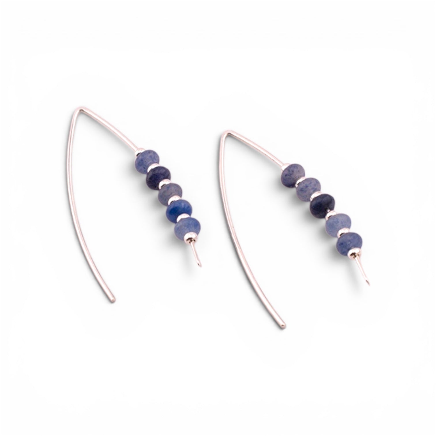 Blue Jeans Threader Earrings
