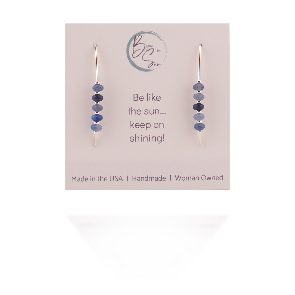 Blue Jeans Threader Earrings