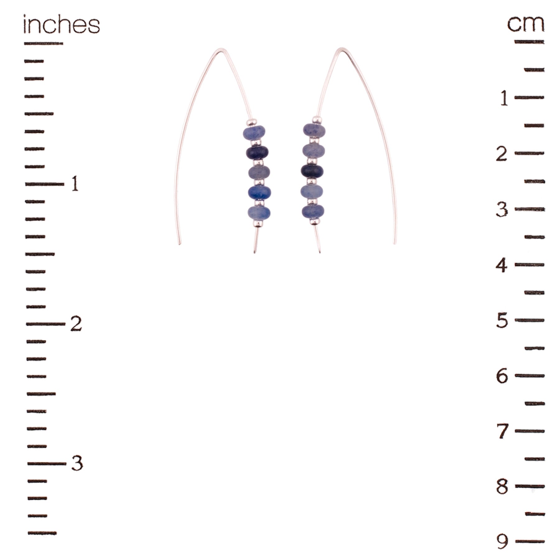 Blue Jeans Threader Earrings