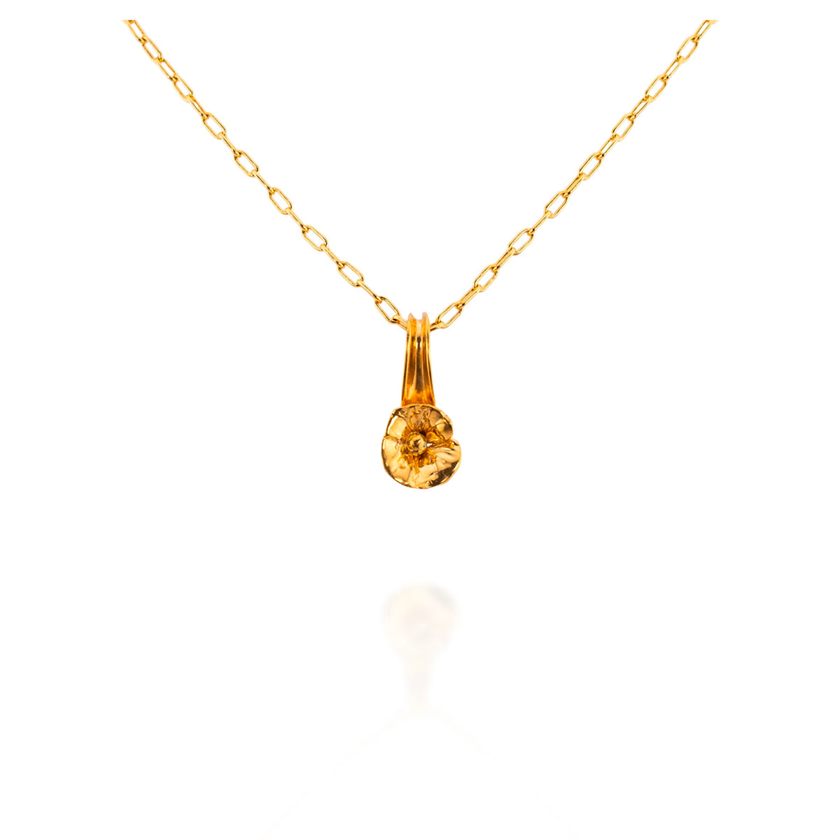 Poppy Necklace (Gold Plate)