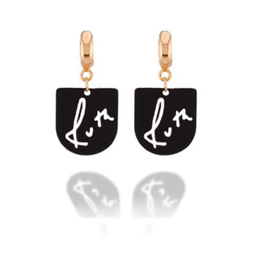 Ruth Bader Ginsburg Handwriting Earrings
