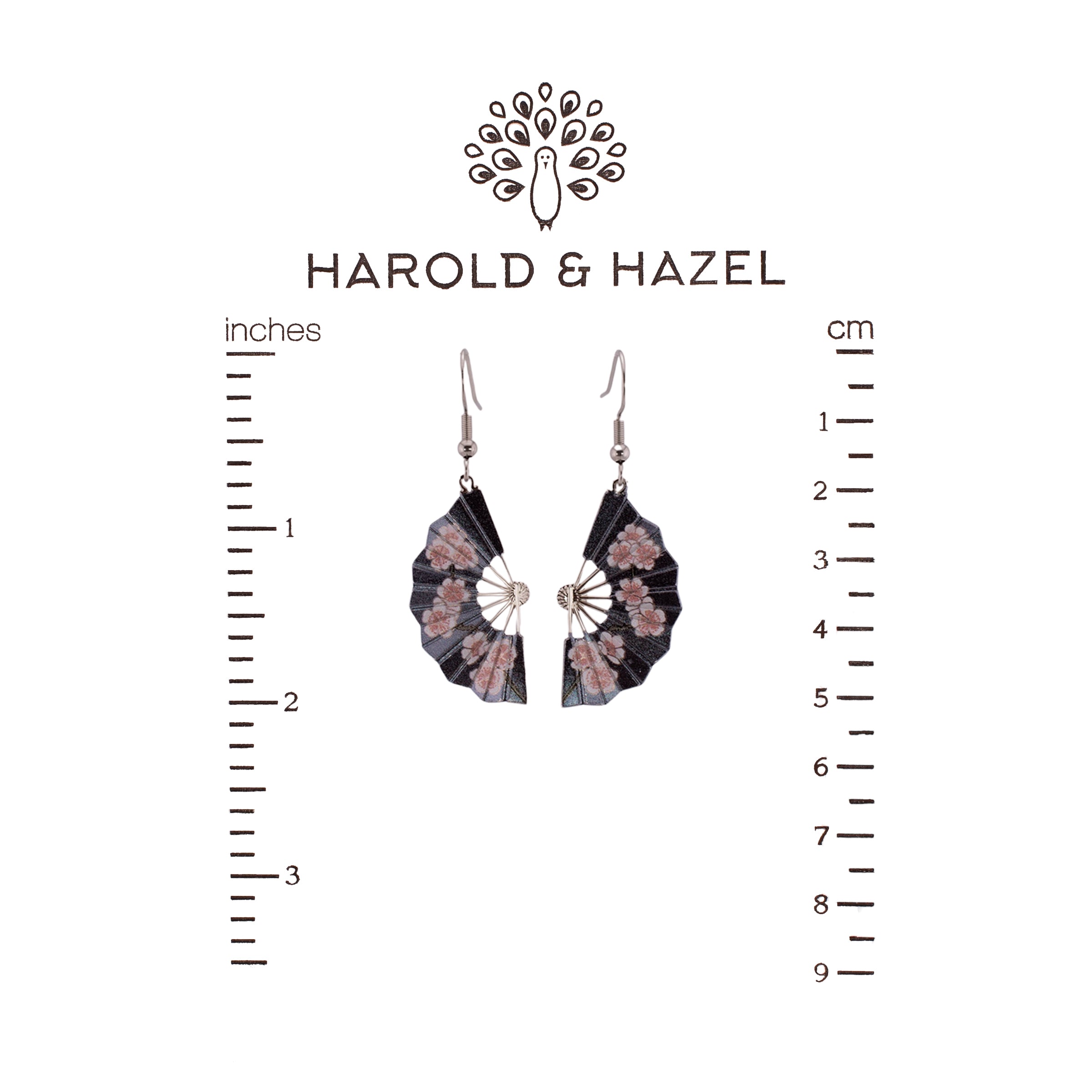 Hiroshige Blossom Fan Earrings