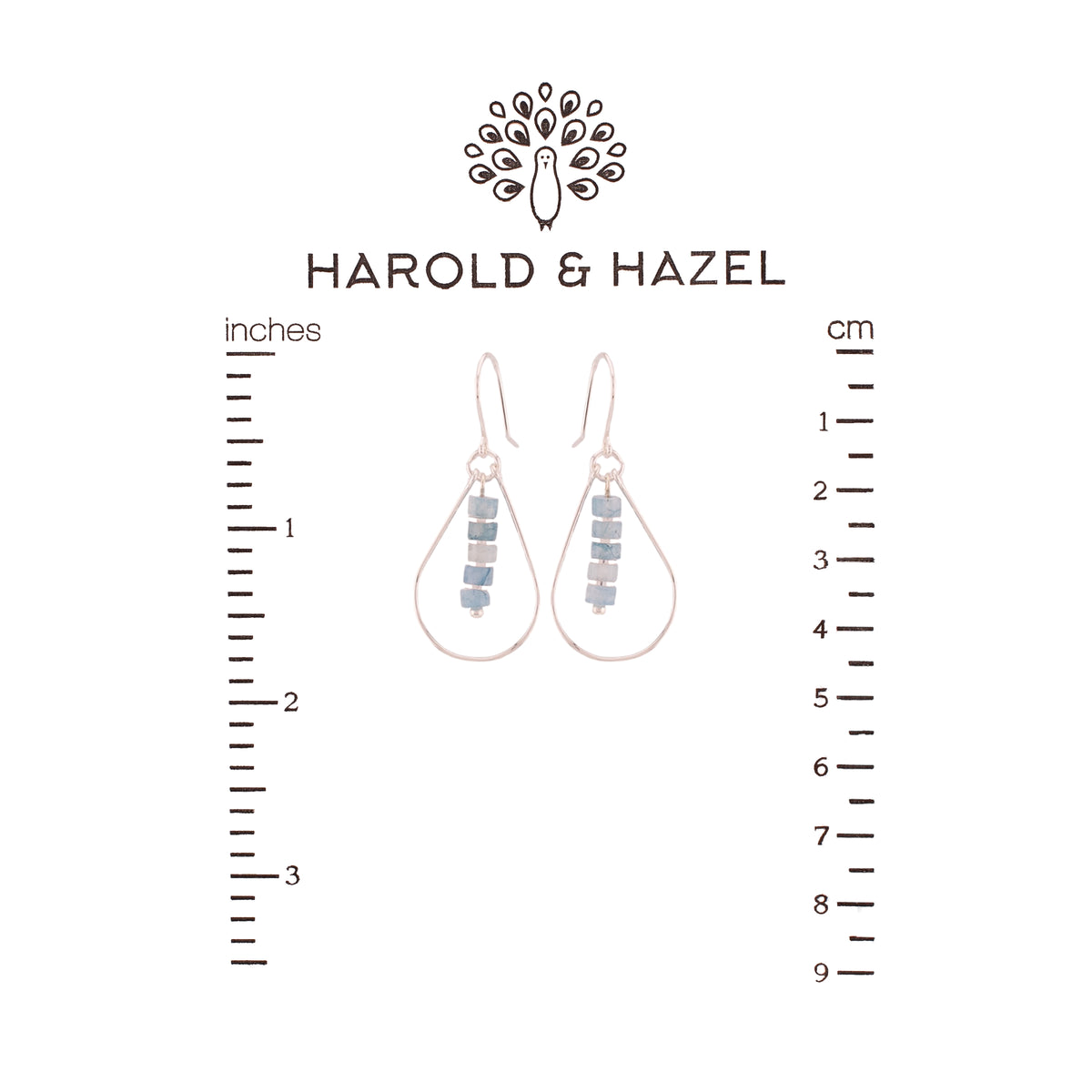 Aquamarine Beaded Earrings