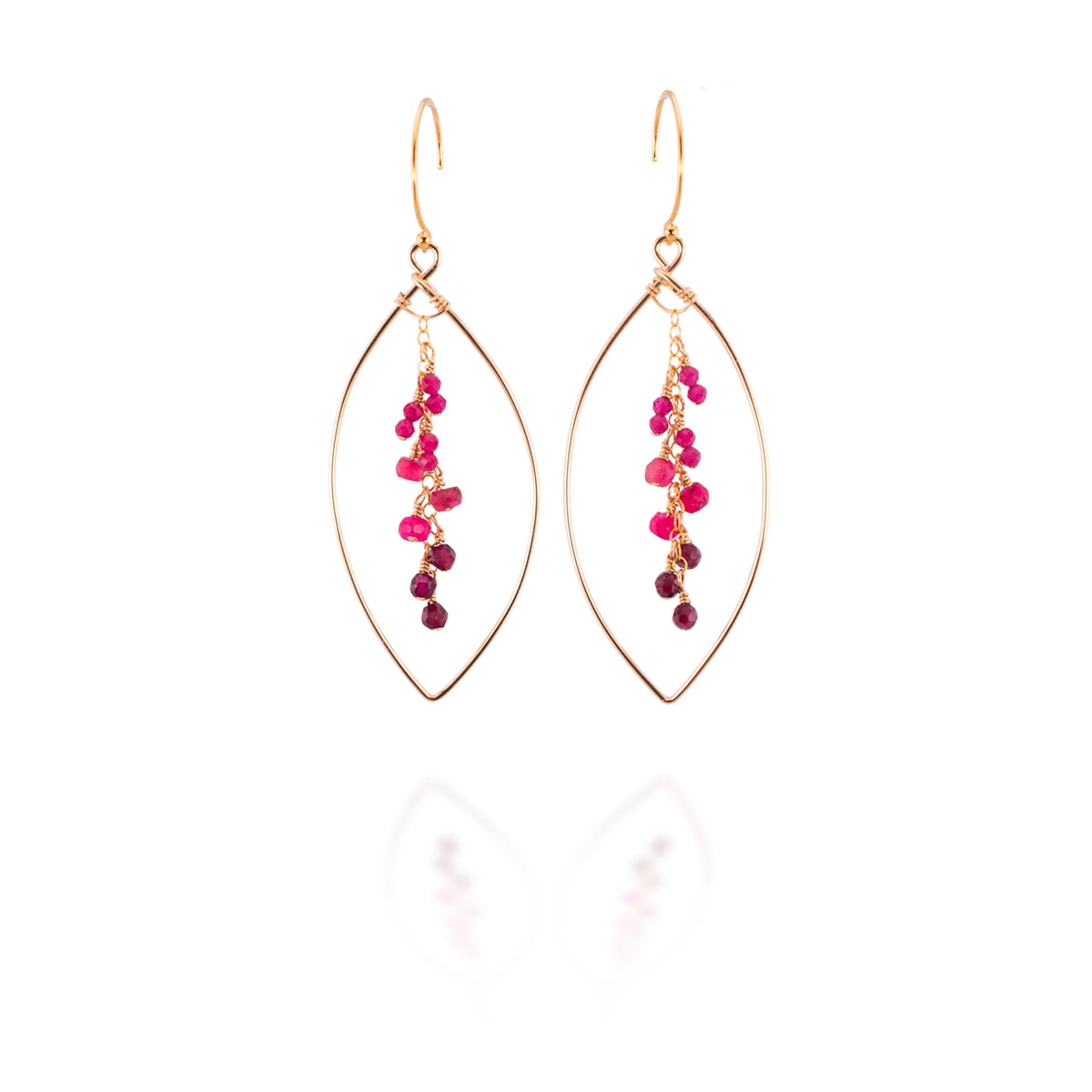Ruby Cascade Earrings