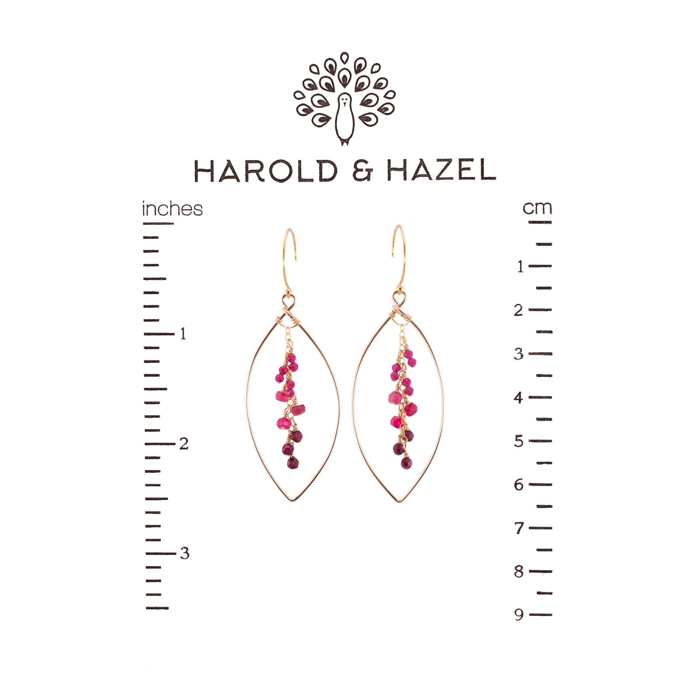 Ruby Cascade Earrings
