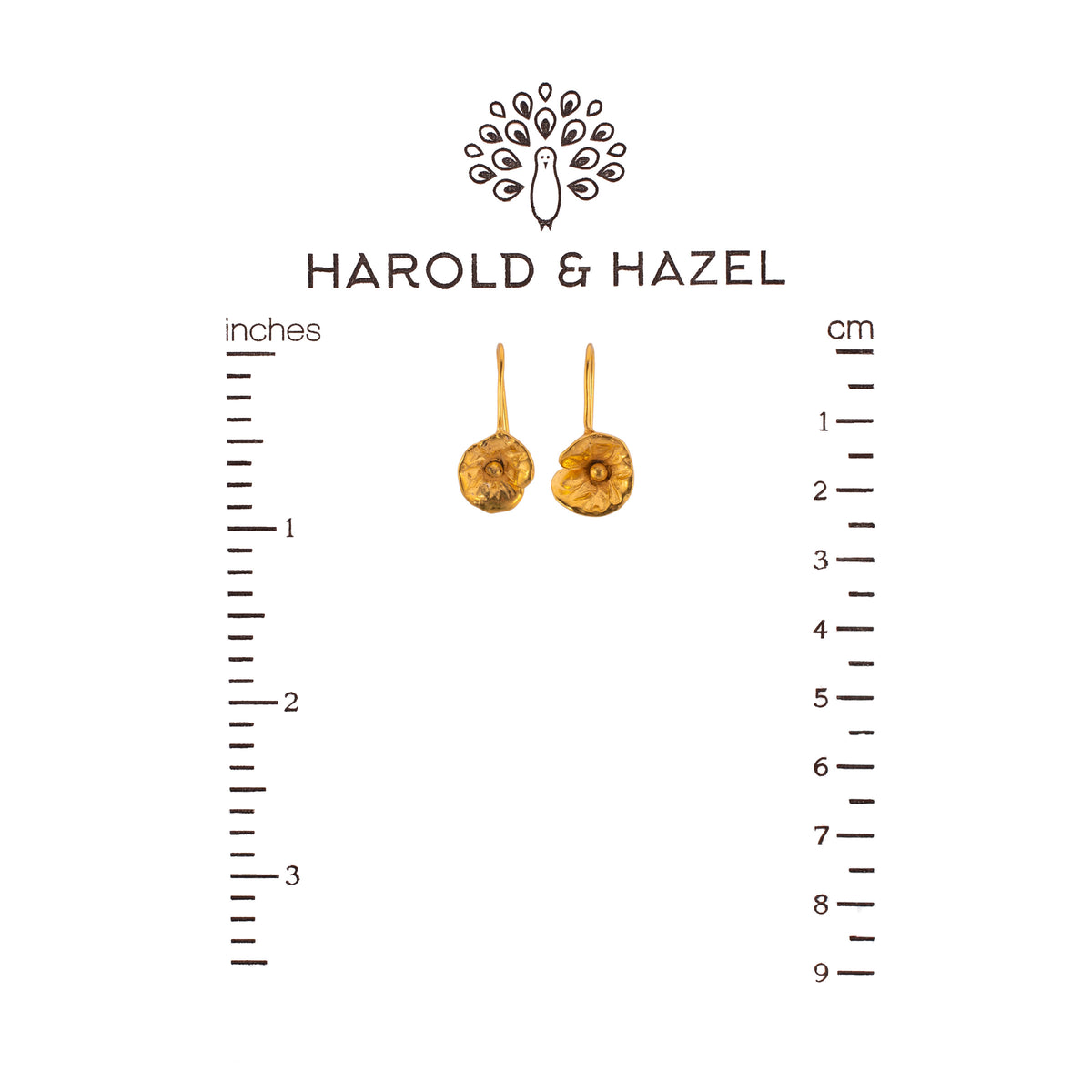Poppy Drops Earrings (Gold Plated)
