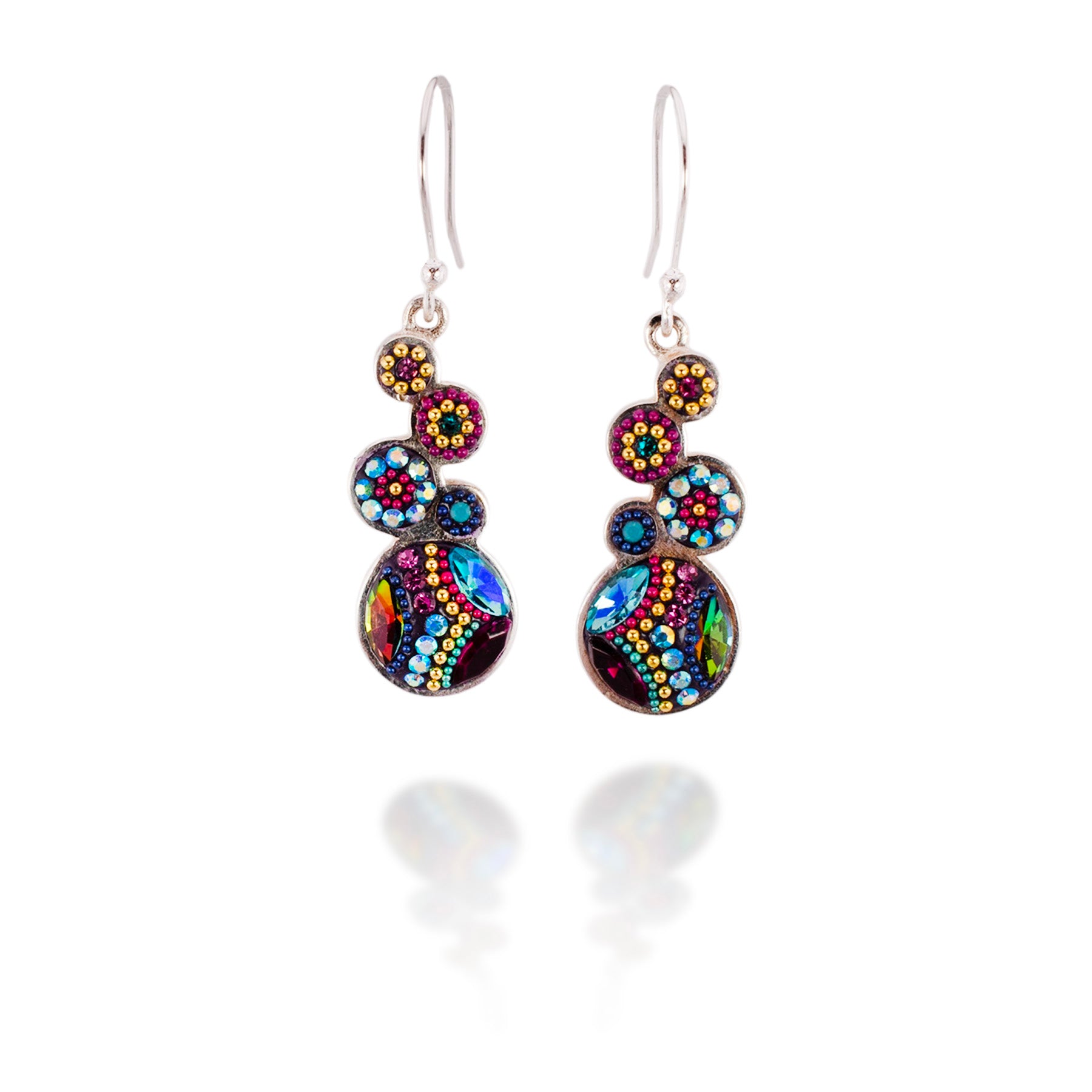 Bold Stacked Circles Earrings (Litmus)