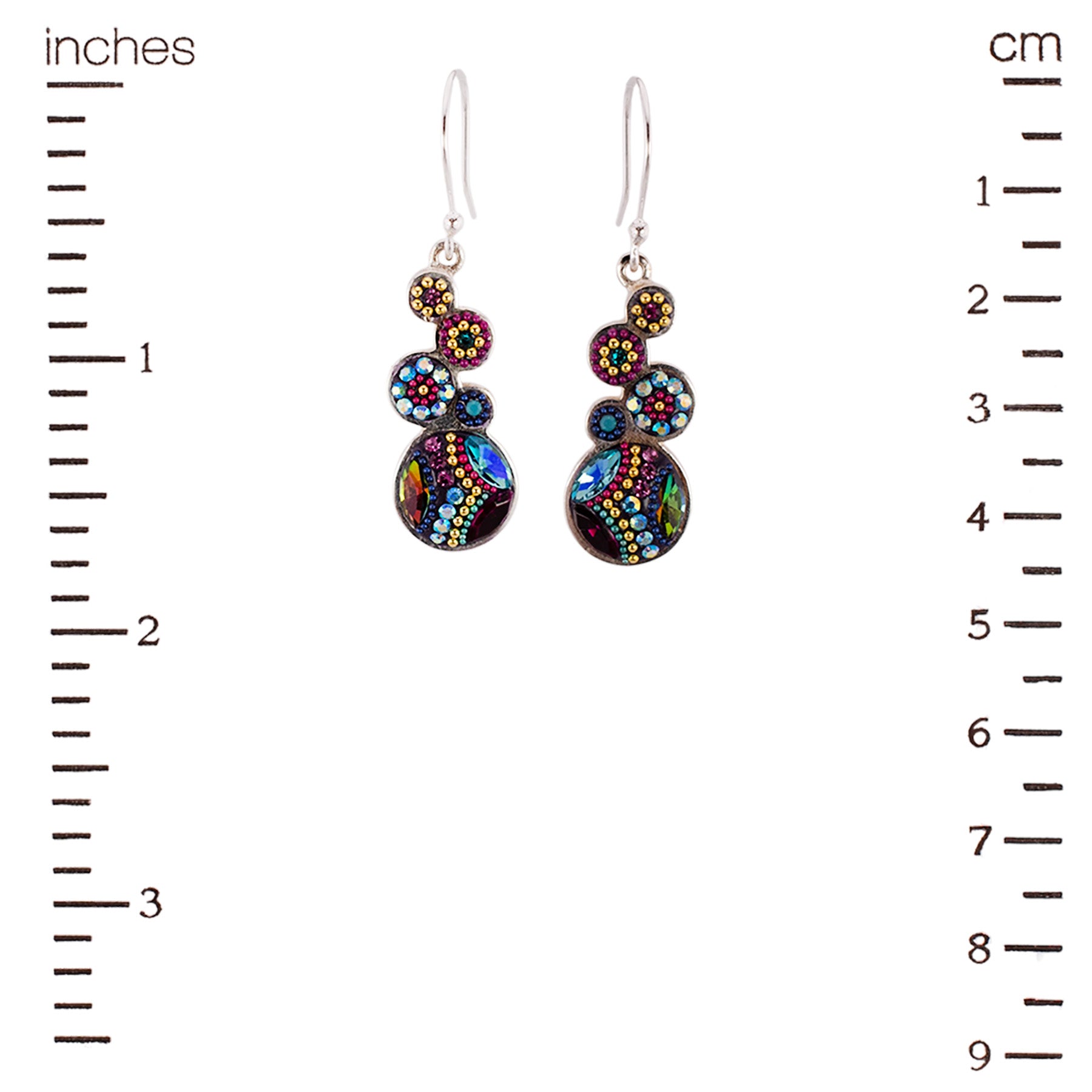 Bold Stacked Circles Earrings (Litmus)