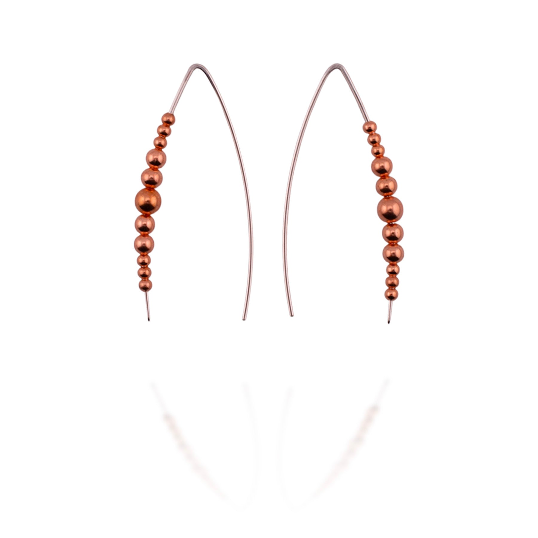 Copper Current Earrings