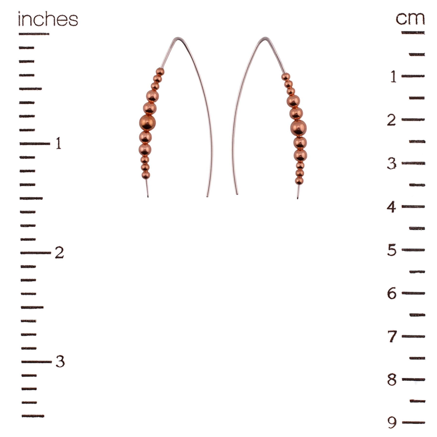 Copper Current Earrings