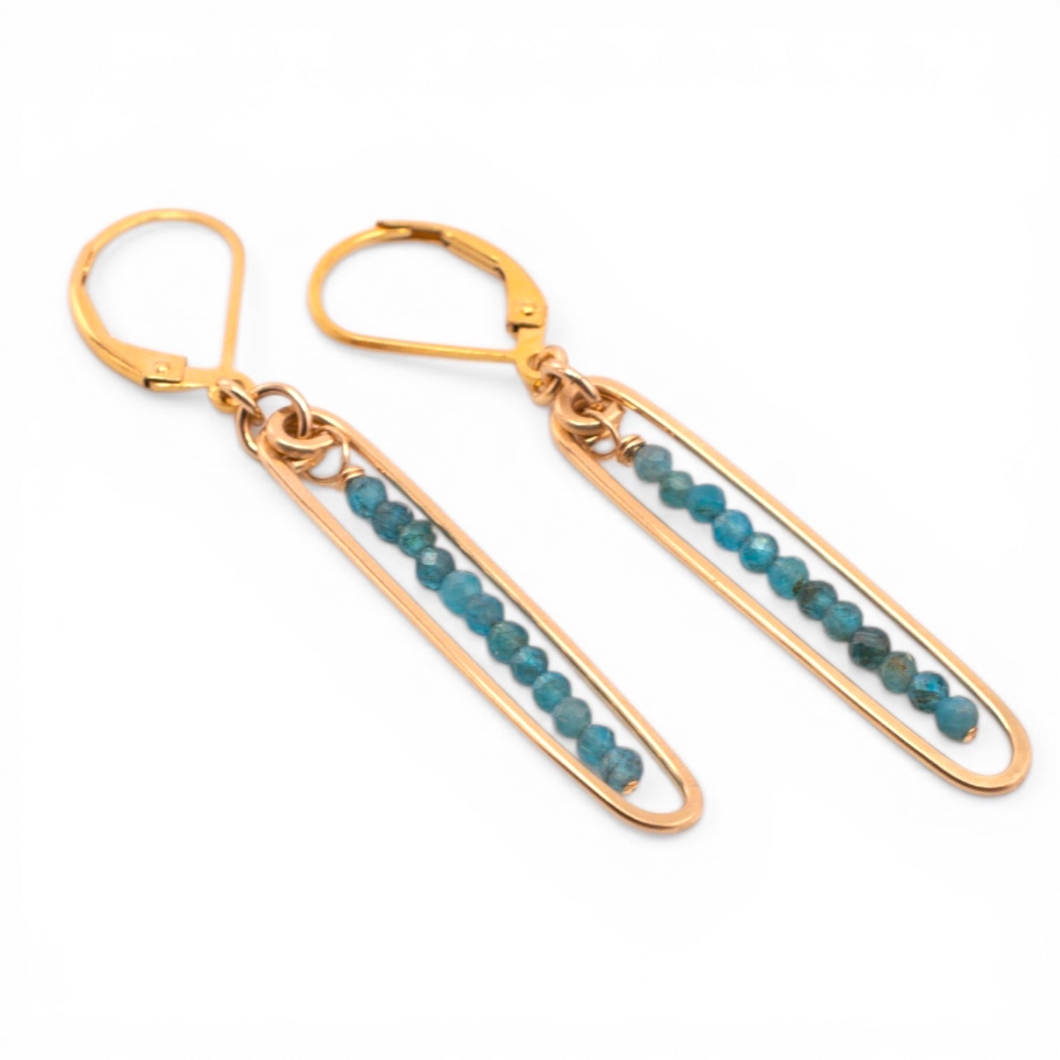 Lyric Earrings (Blue Topaz)