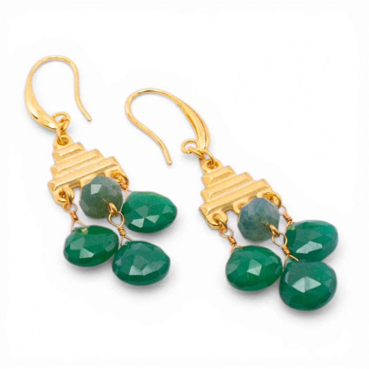 Jade Pagoda Earrings