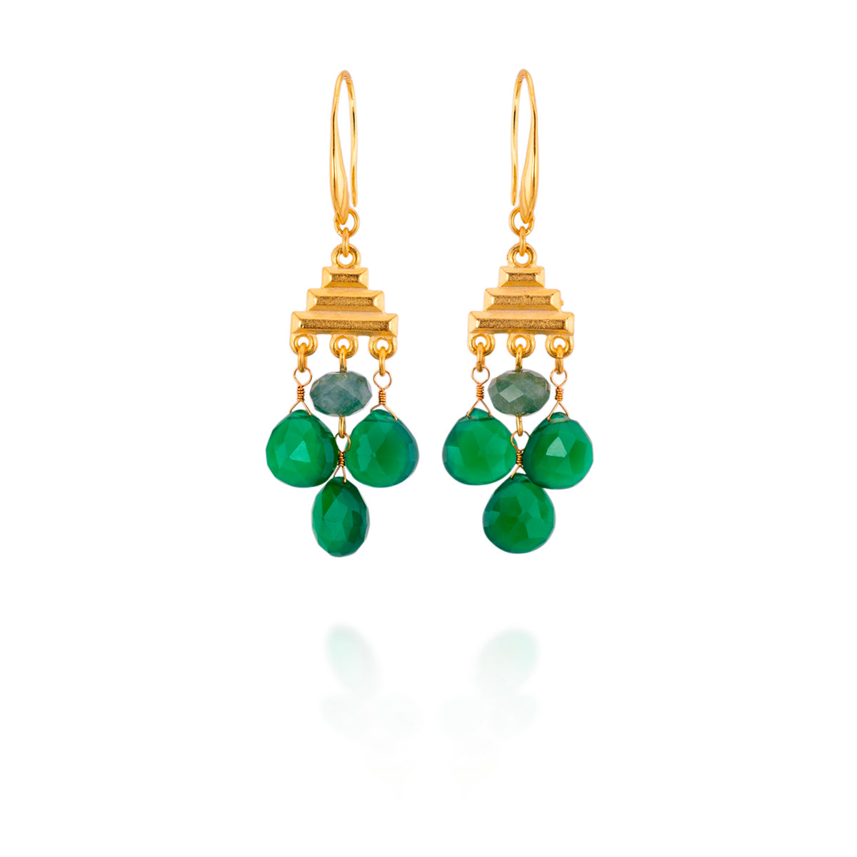 Jade Pagoda Earrings