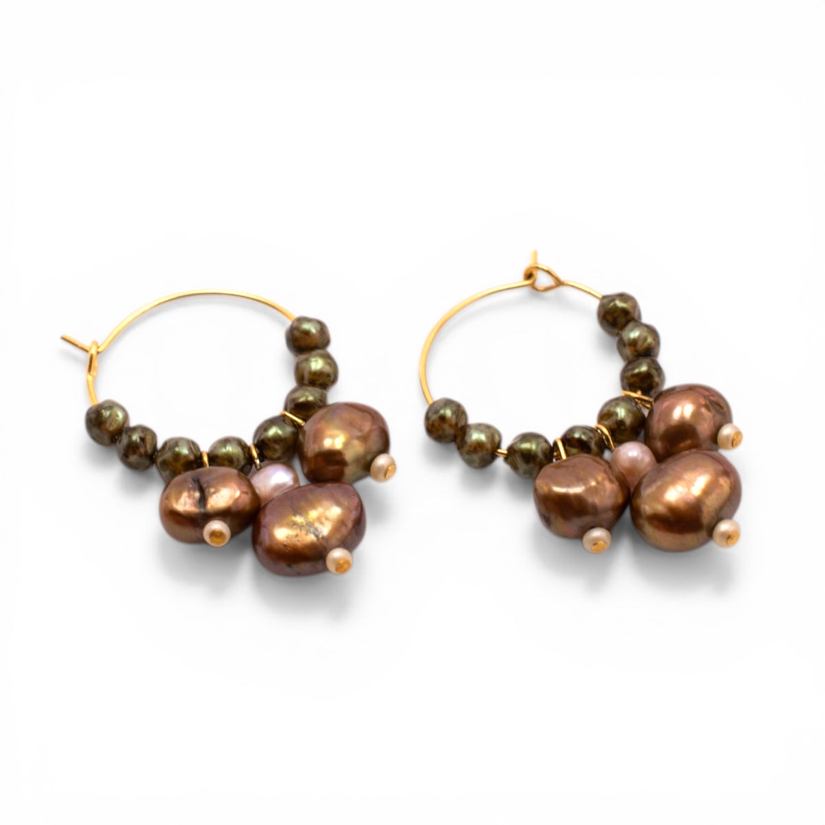 Sediment & Gold Earrings