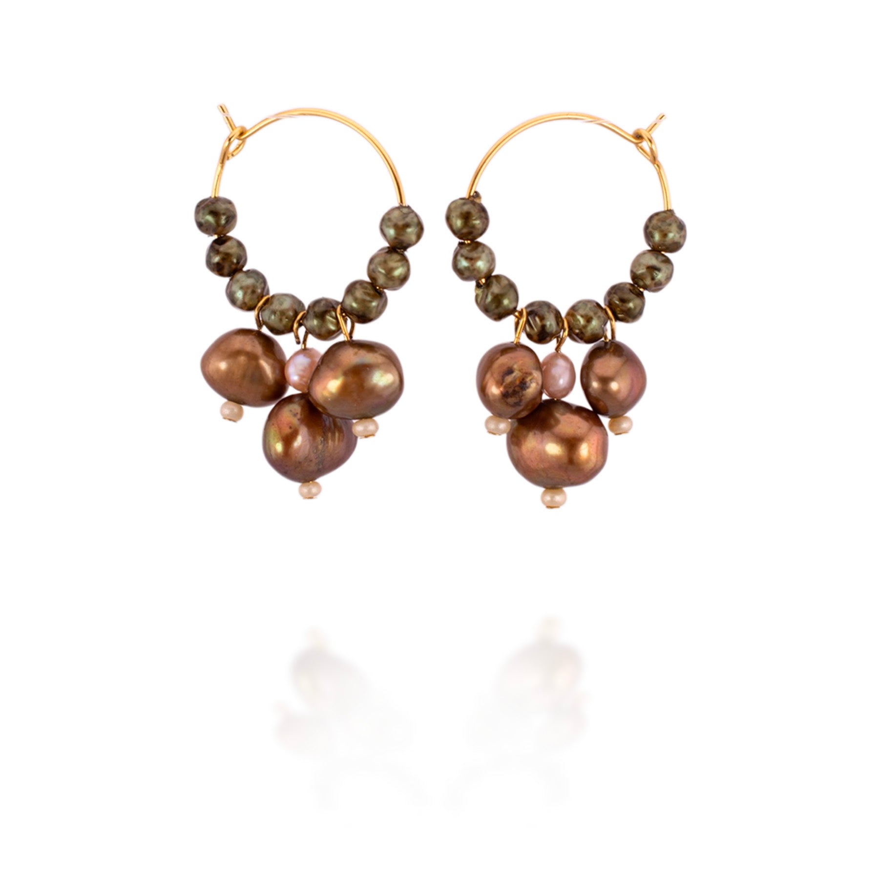 Sediment & Gold Earrings