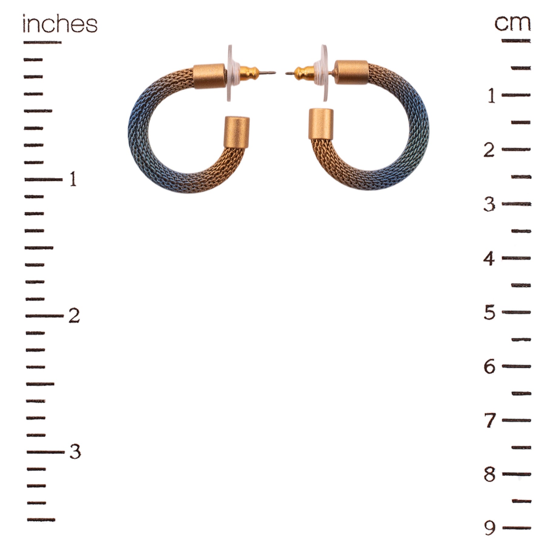 Blue Meridian Hoop Earrings