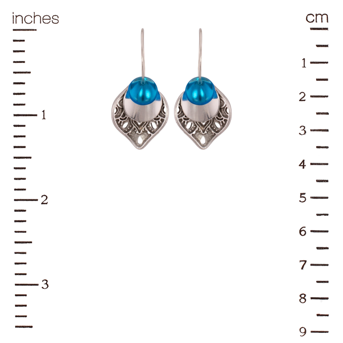 Bead Stackers Interchangeable Earrings (Engraved Pewter)