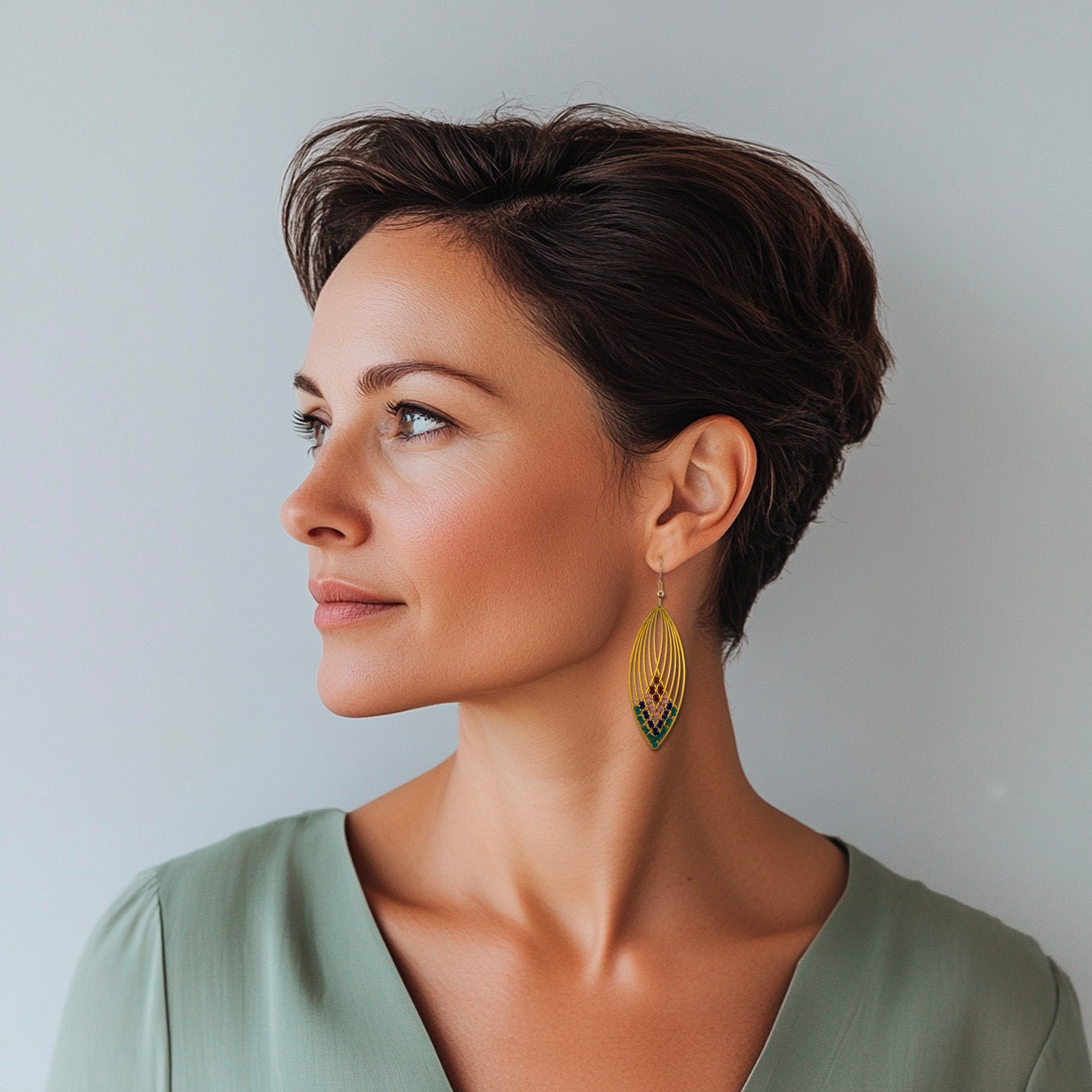 Zephyr Earrings (Ocean Current)