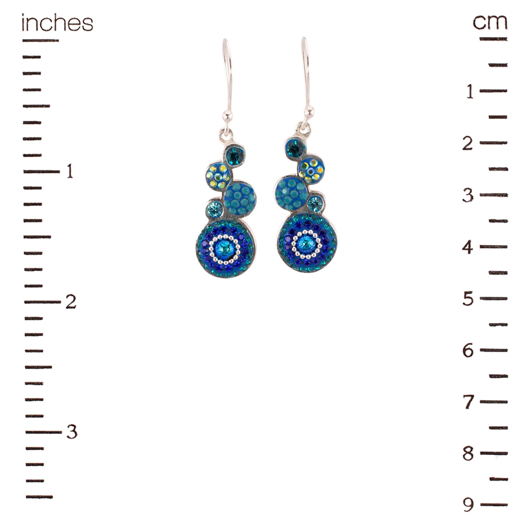 Bold Stacked Circles Earrings (Wave)