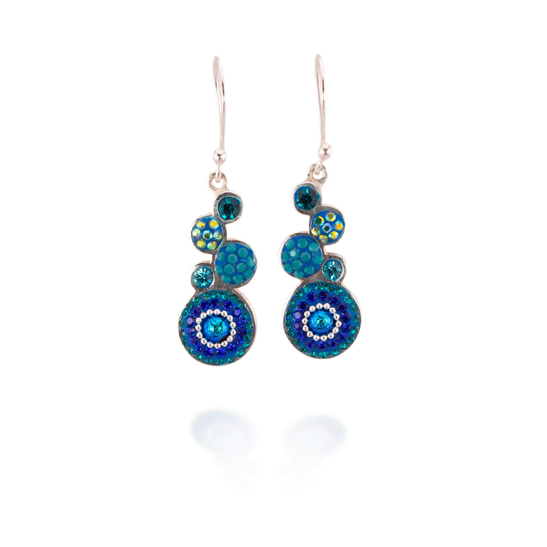 Bold Stacked Circles Earrings (Wave)