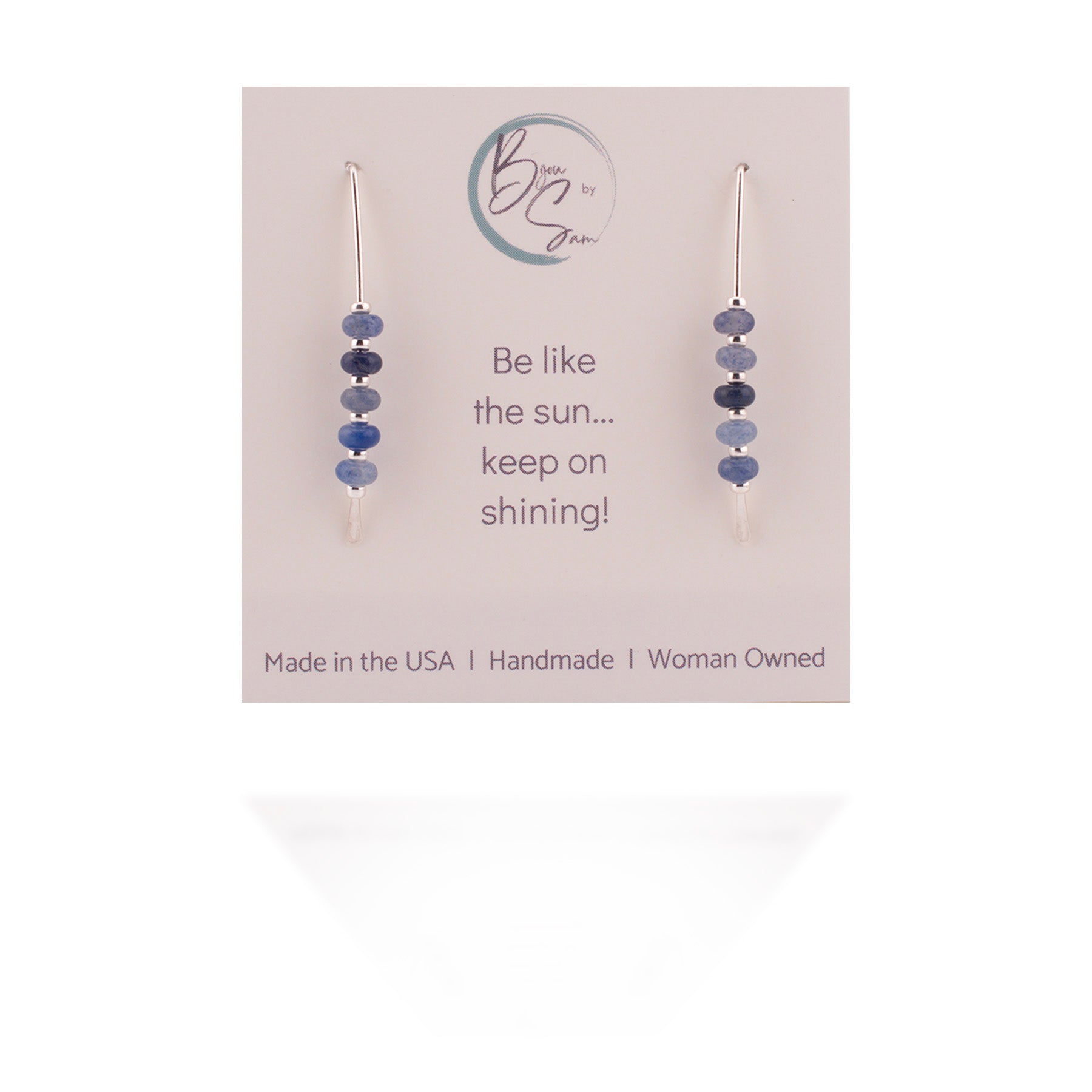 Blue Jeans Threader Earrings