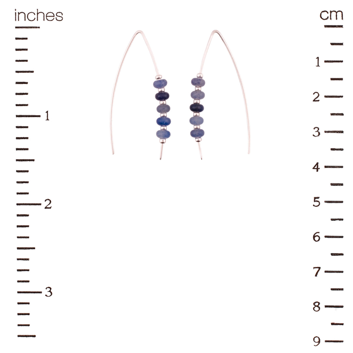 Blue Jeans Threader Earrings