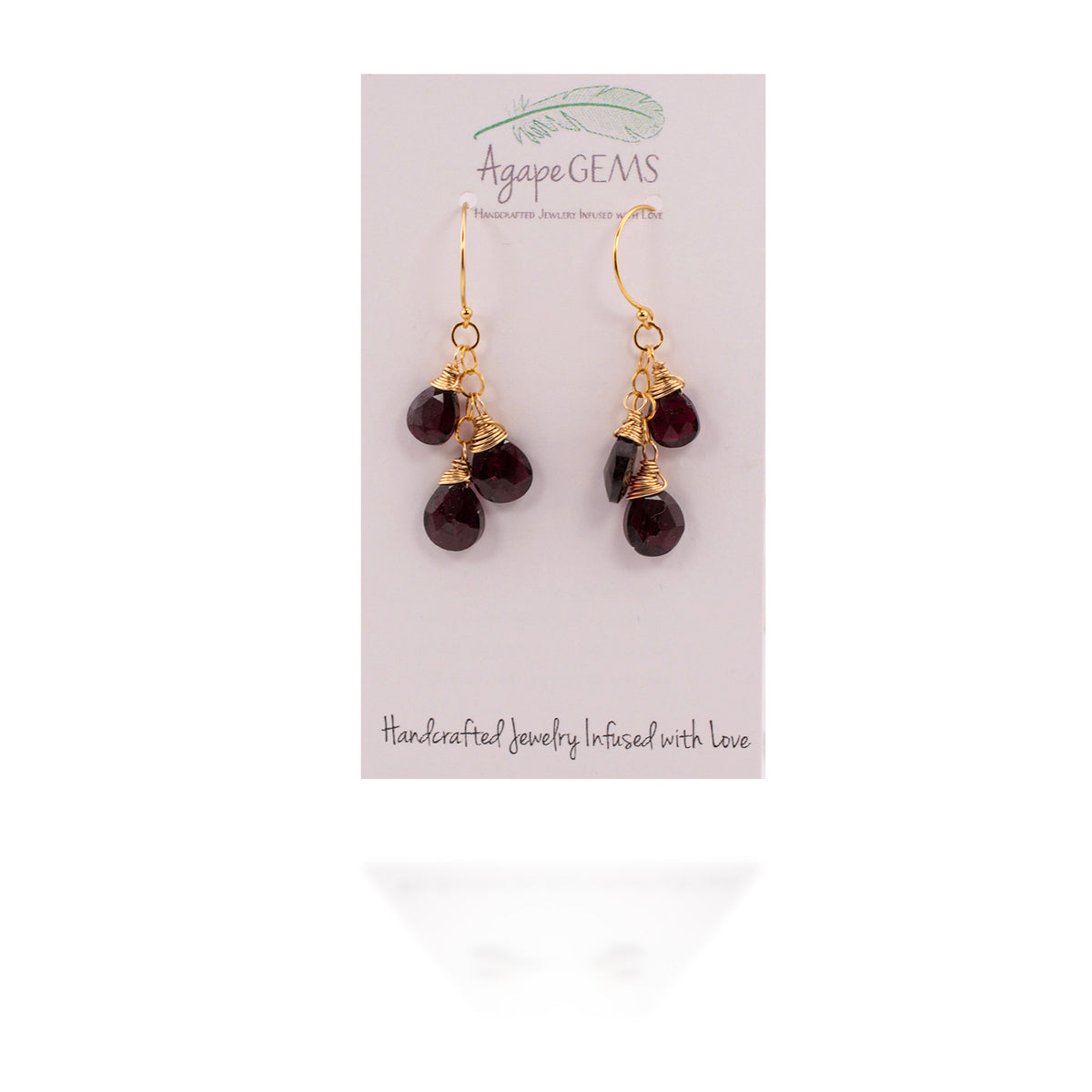 Crimson Cascade Earrings