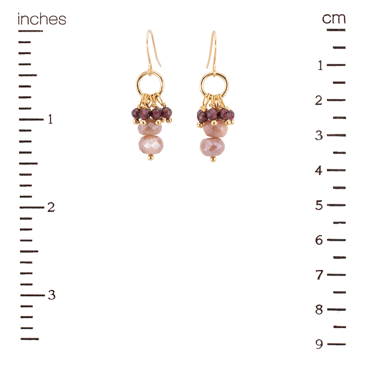 Blush and Claret Earrings