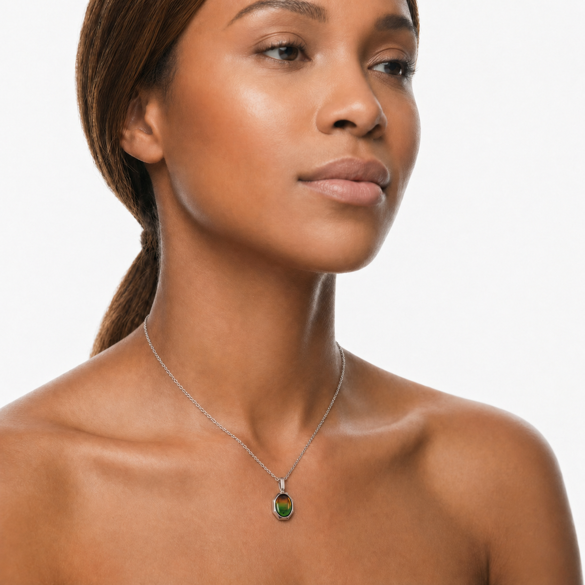 Ammolite Oval Pendant (Final Sale)