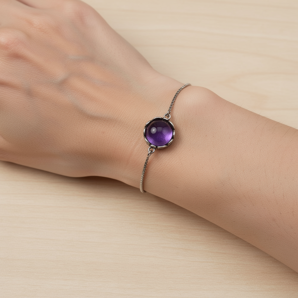 Past & Present Bracelet (Amethyst) ♻️