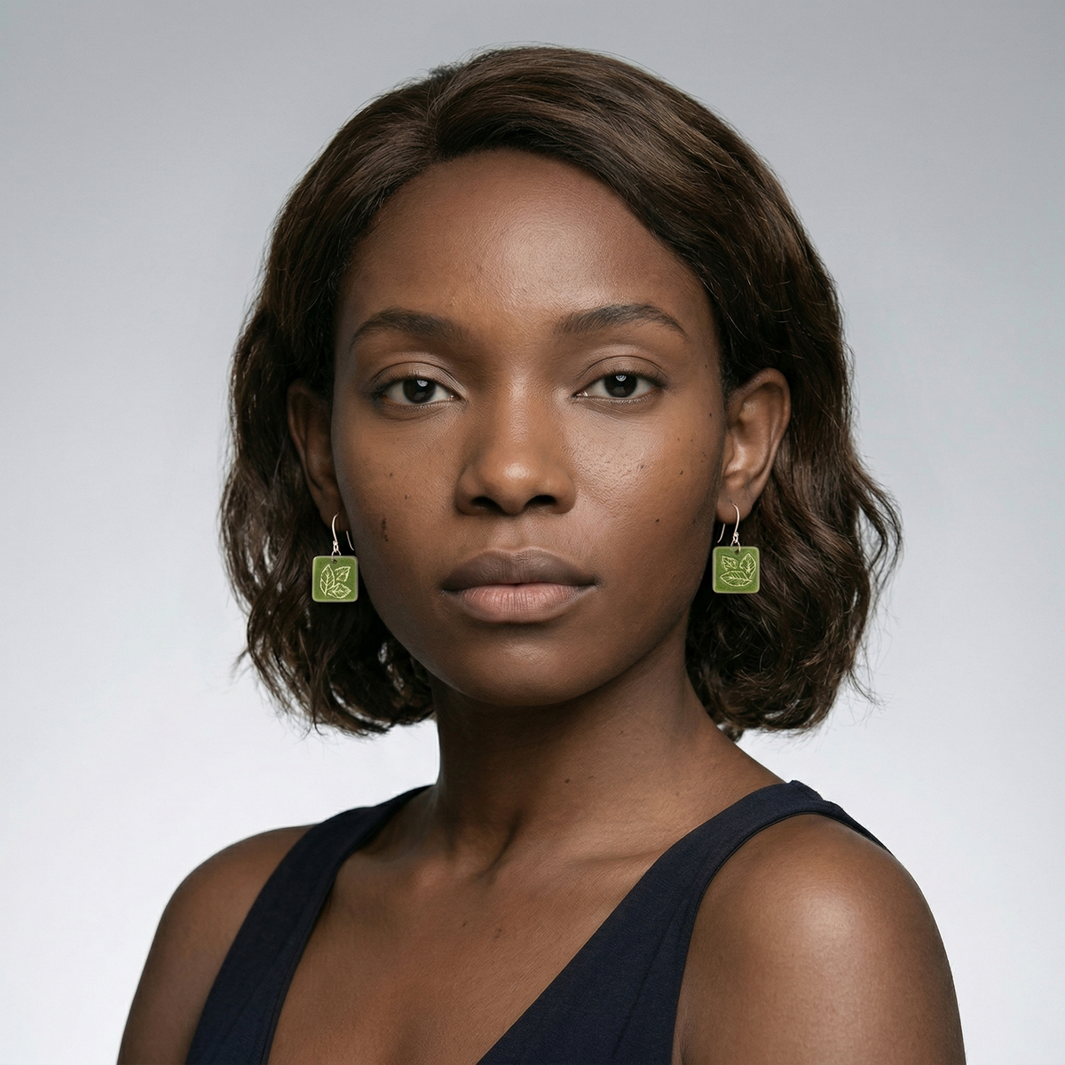 Pinnate Square Earrings