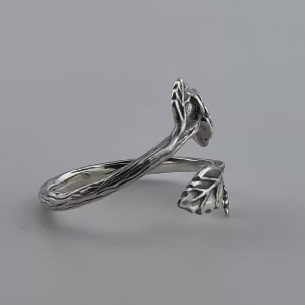 Wild Rose Adjustable Ring