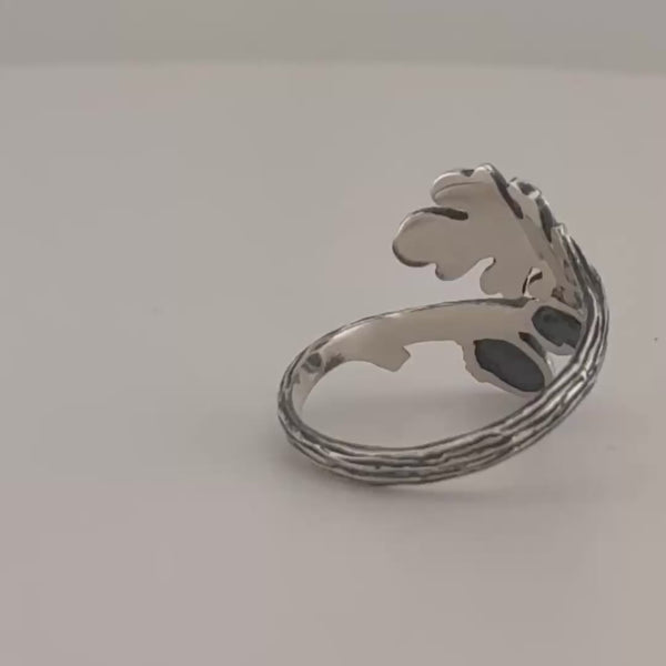 Oak and Acorn Adjustable Ring ♻️